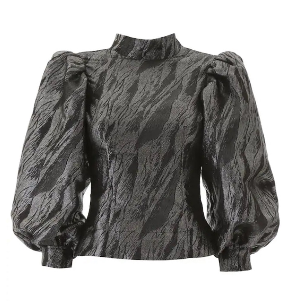 Ganni Jacquard Top